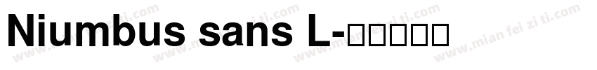 Niumbus sans L字体转换